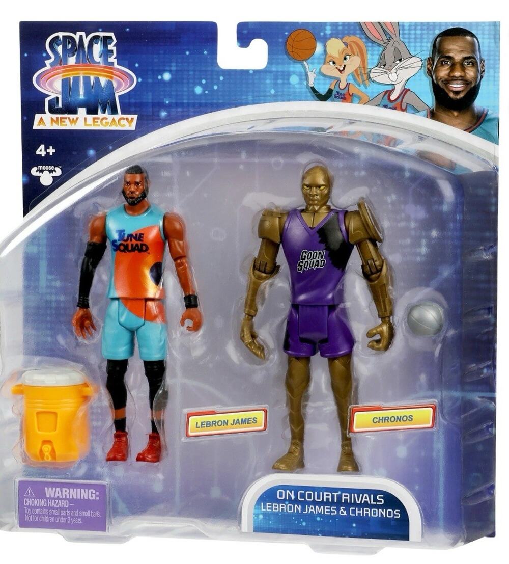 Moose Space Jam Lebron and Chronos 5 inch Action Figure - 14579 Brand New